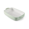 4.5qt Vitrified Stoneware Rectangular Baker Pistachio