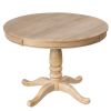 Modern Dining Table Set for 4,Round Table and 4 Kitchen Room Chairs,5 Piece Kitchen Table Set for Dining Room,Dinette,Breakfast Nook,Natural Wood Wash