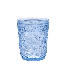 Paisley Acrylic Glasses Drinking Set of 4 DOF (13oz), Plastic Drinking Glasses, BPA Free Cocktail Glasses, Drinkware Set, Drinking Water Glasses (Color: as Pic)